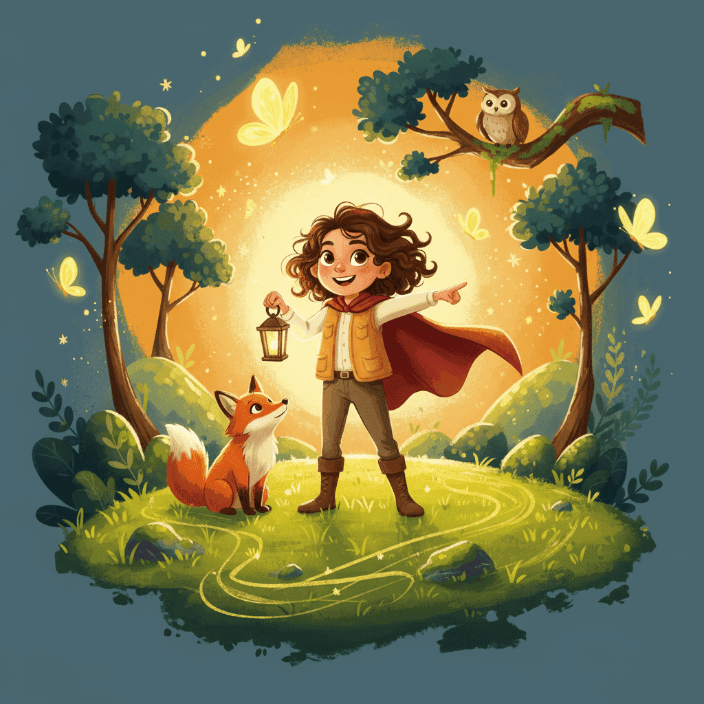 Colorful story characters for children